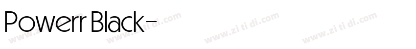 Powerr Black字体转换